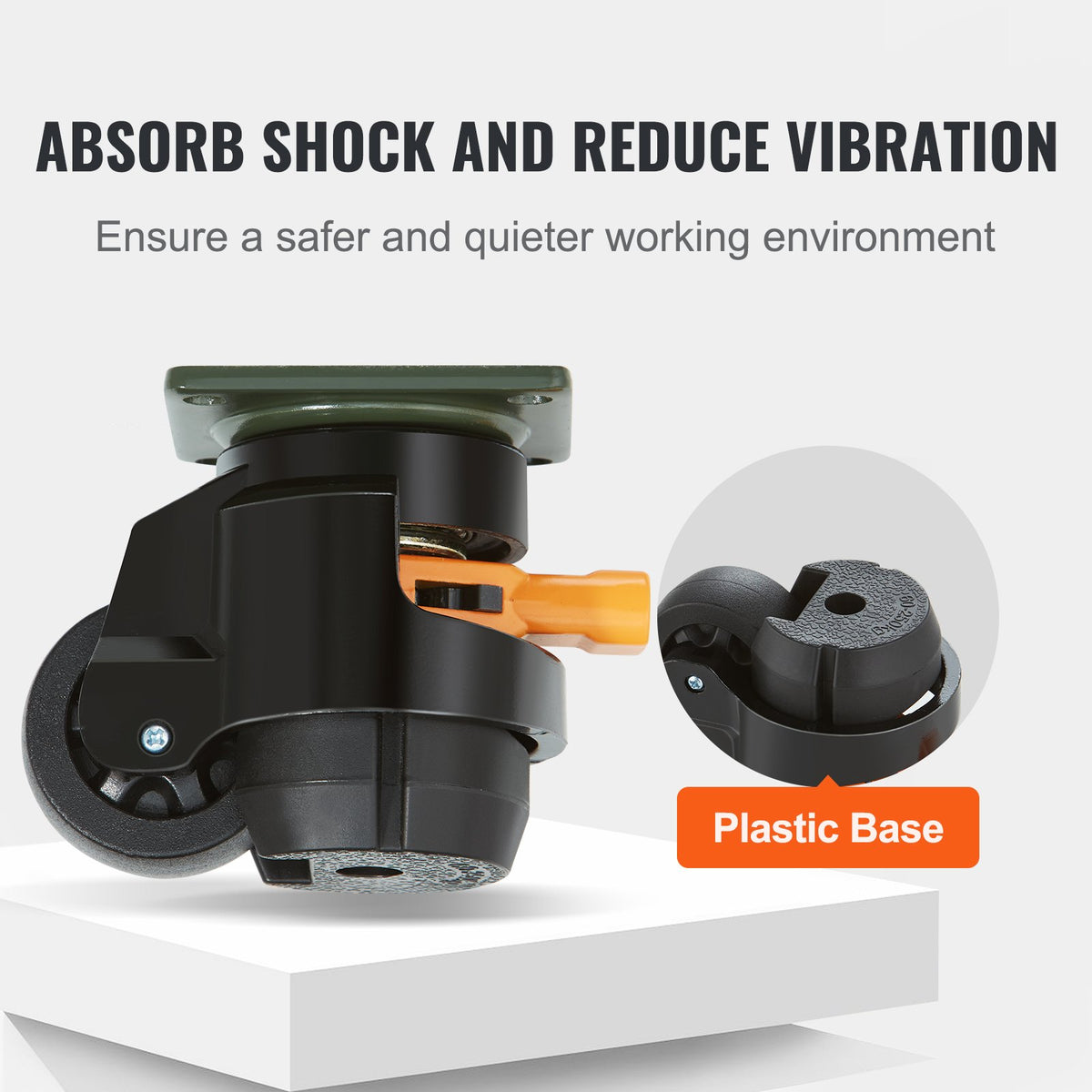 Leveling Casters 4 Pack | 500kg Load | Adjustable Swivel with Feet