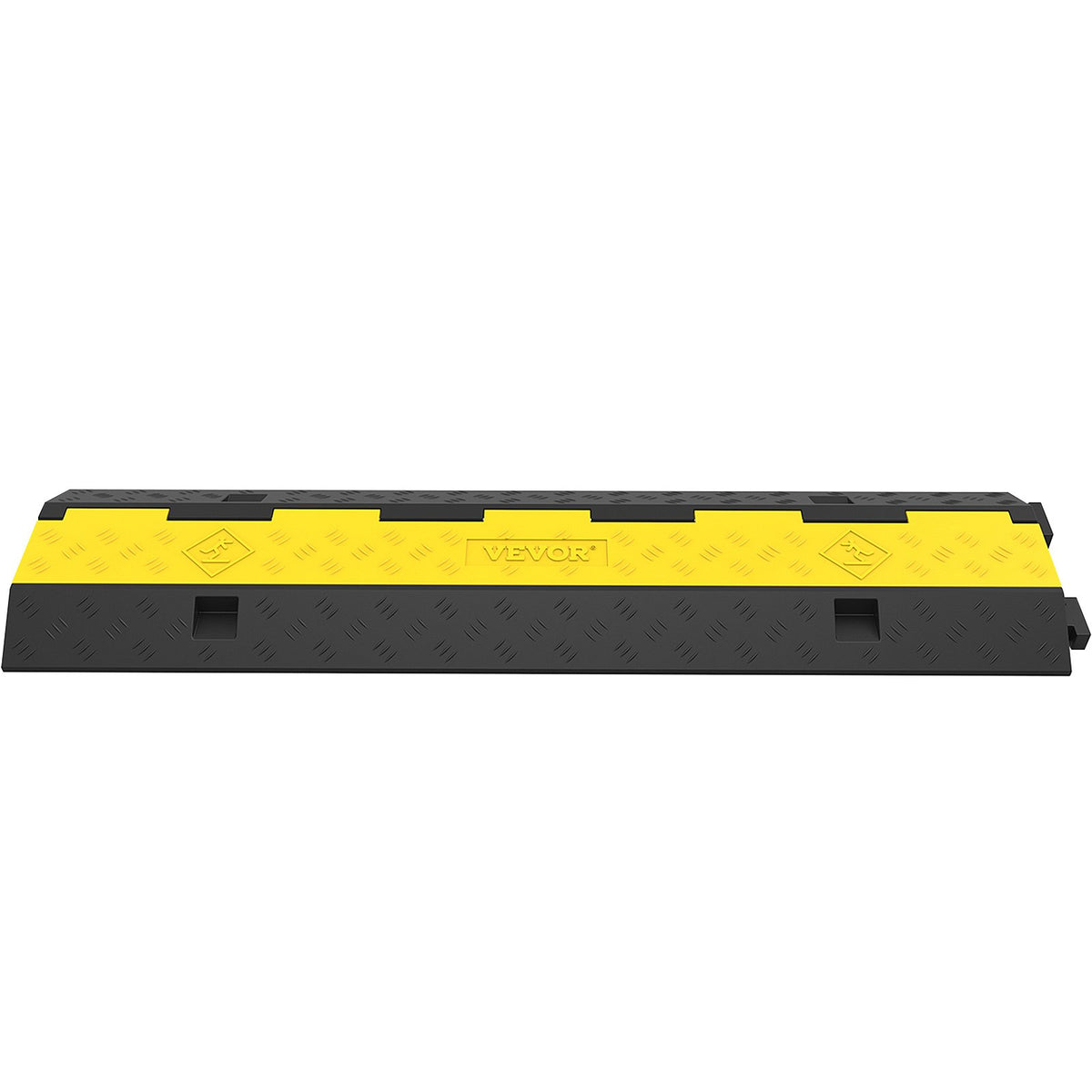 Cable Protector Ramp 5 Pack | 2 Channel Rubber Speed Bump with 11,000lbs Load Capacity | For Driveways & Cord Protection
