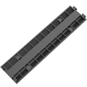 Cable Protector Ramp 5 Pack | 2 Channel Rubber Speed Bump with 11,000lbs Load Capacity | For Driveways & Cord Protection