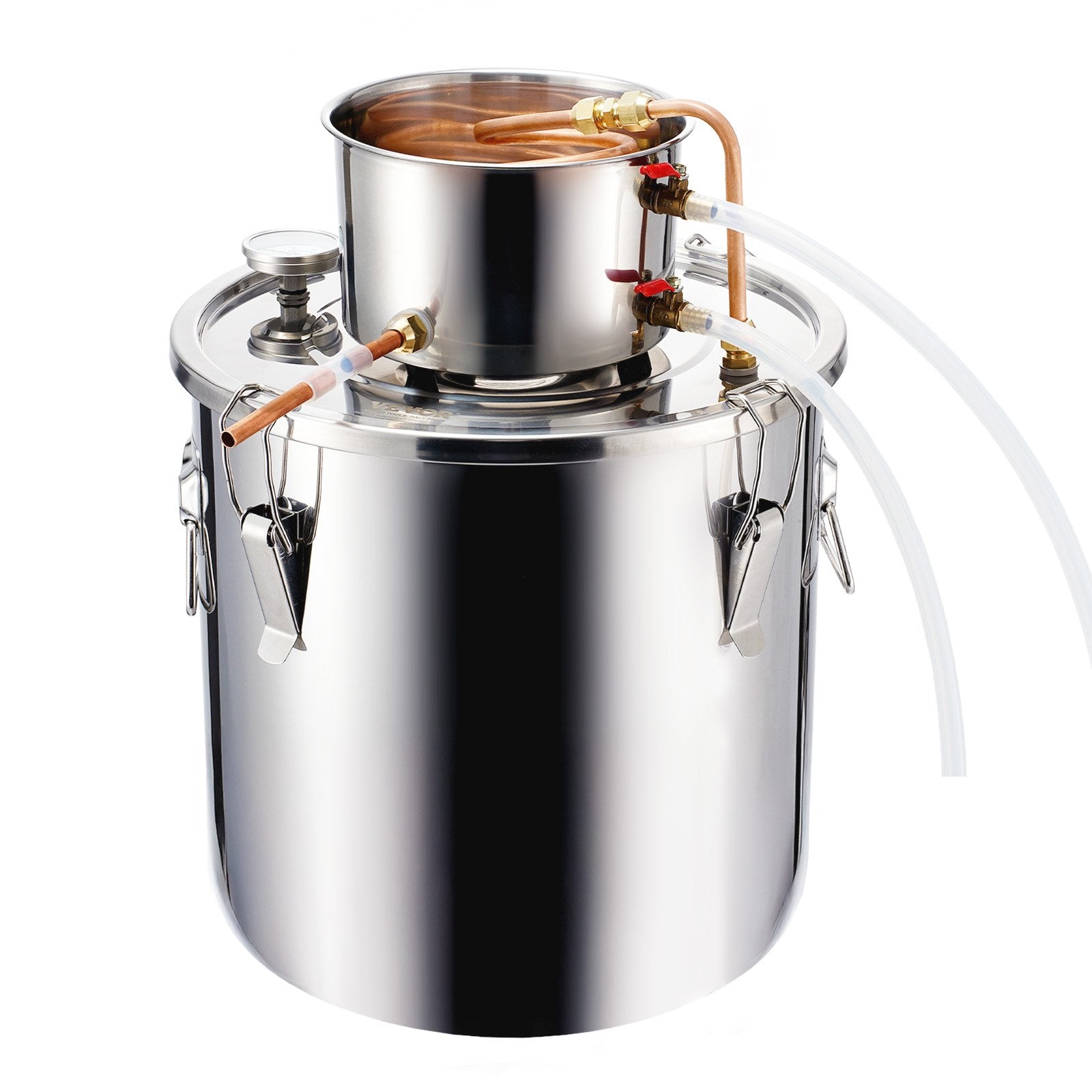 Moonshine Still | 8-Gallon Stainless Steel Brewing Kit for Water & Alcohol