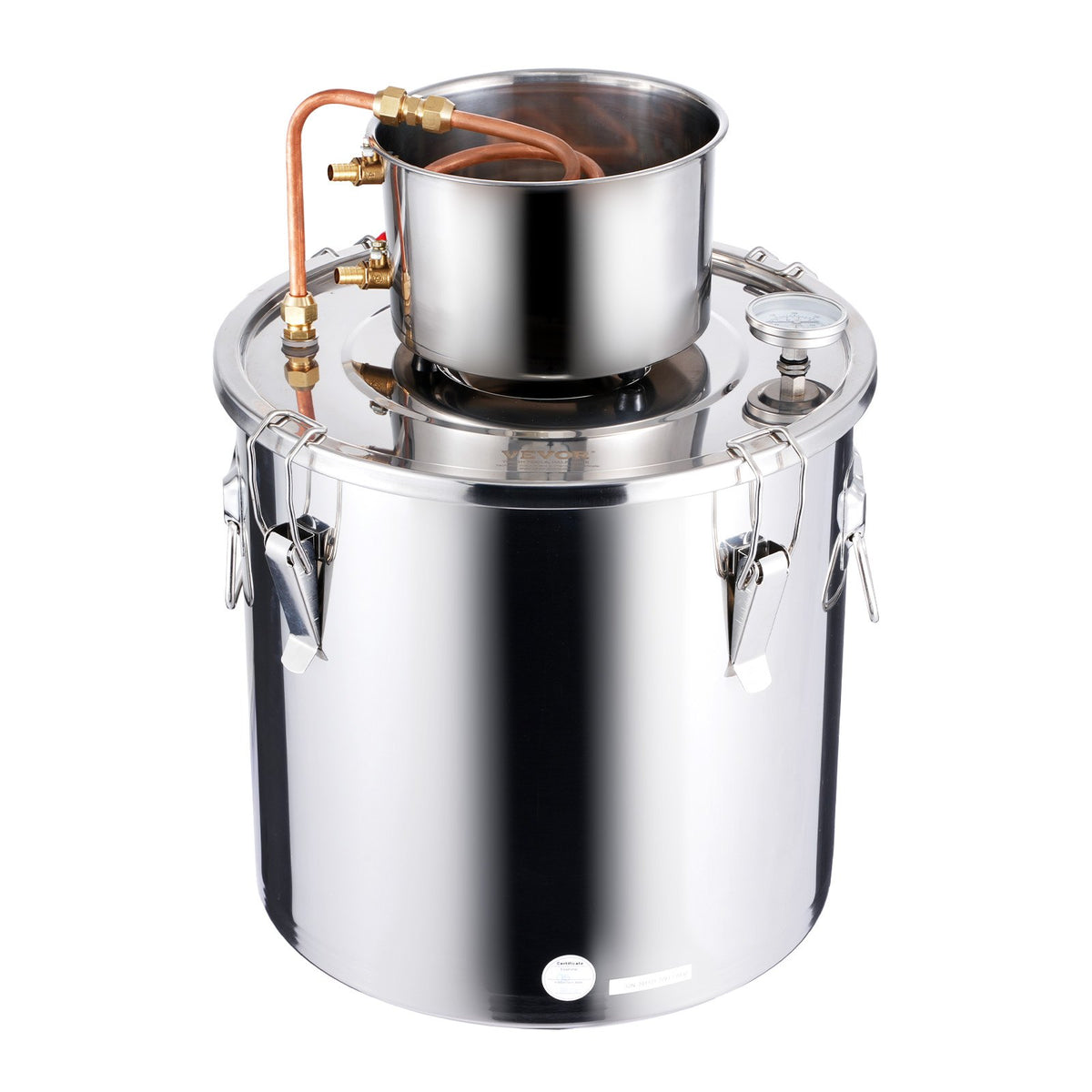 Moonshine Still | 8-Gallon Stainless Steel Brewing Kit for Water & Alcohol