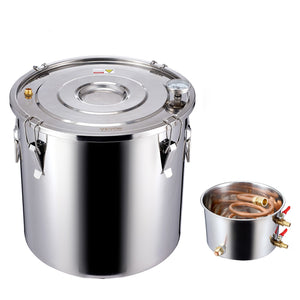 Moonshine Still | 8-Gallon Stainless Steel Brewing Kit for Water & Alcohol