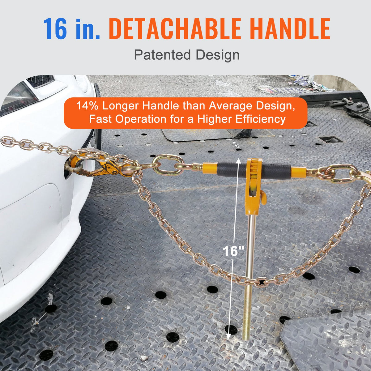 Ratchet Chain Binder Set | 5/16"–3/8" Load Binders | 7100lb Capacity with G80 Chains | 4-Pack