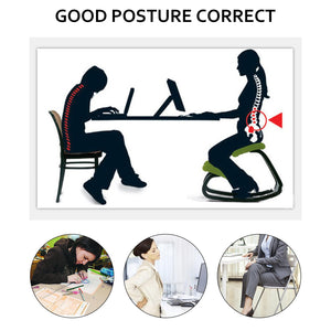 Ergonomic Kneeling Chair | Wooden Frame Posture Stool for Neck Pain
