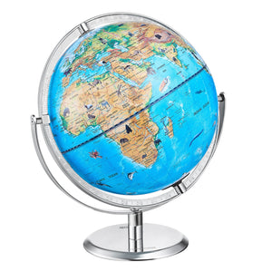 Educational AR Globe | 254mm Interactive World Globe with LED Light & Mobile App