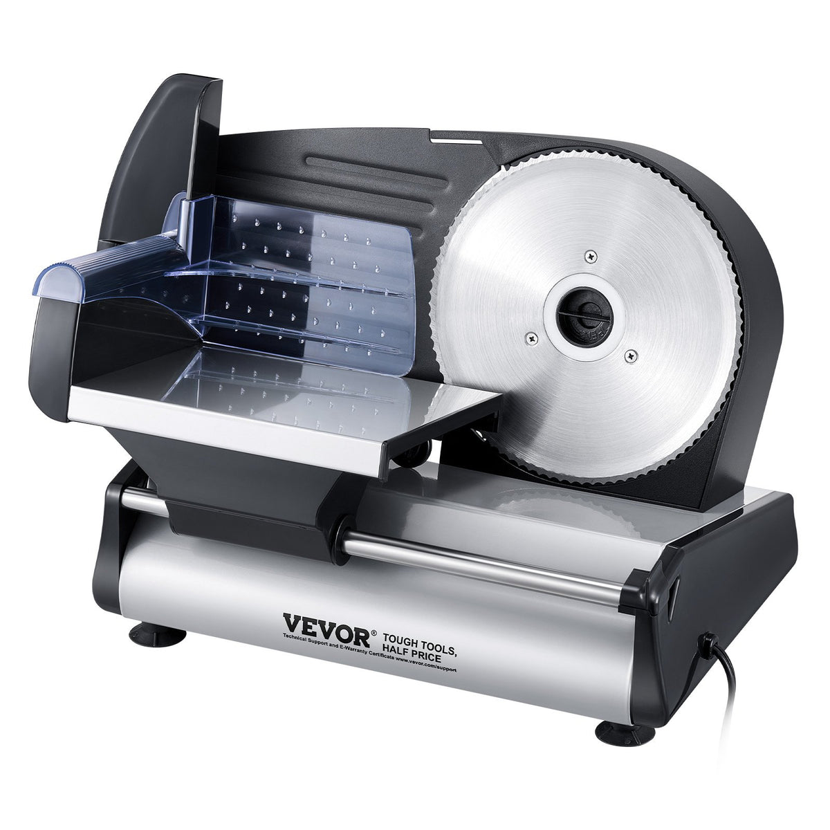 Electric Meat Slicer | 180W 190mm Deli Food Slicer for Meat, Bread & Cheese