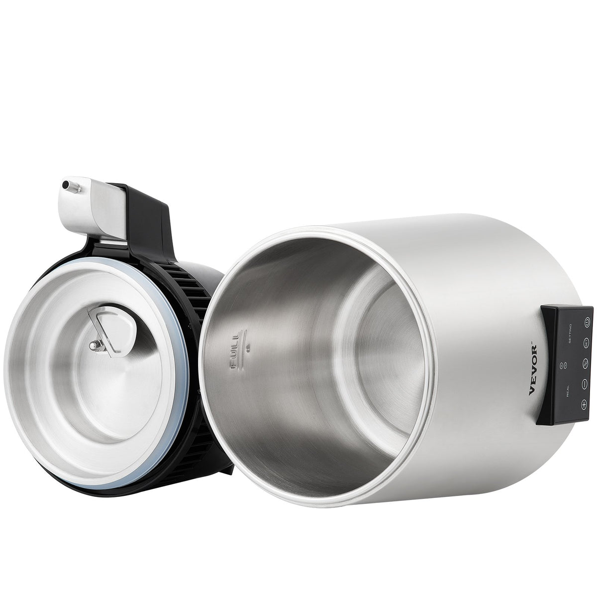 Water Distiller | 4L Dual-Temp Distilled Water Maker with Timer | Silver Finish