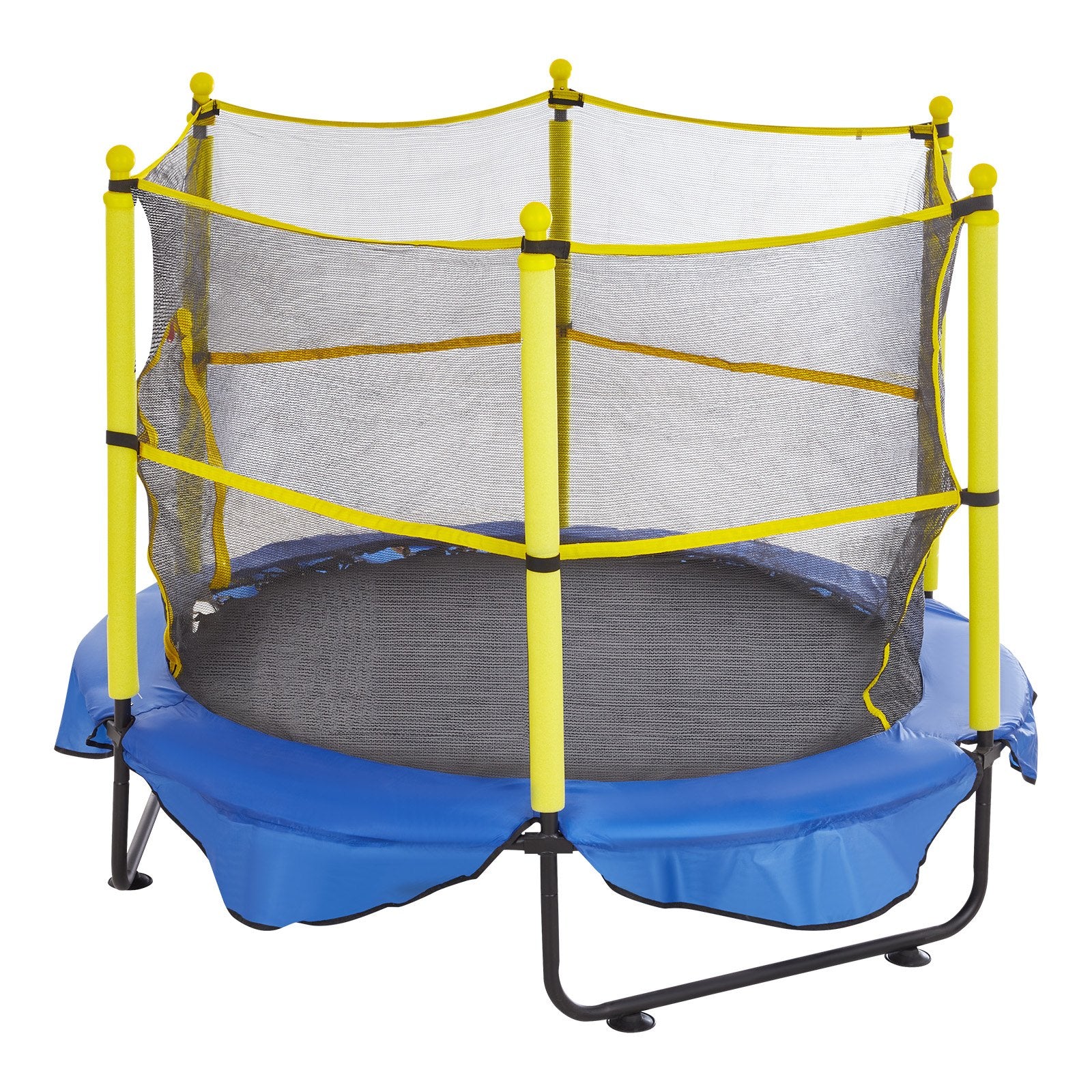 Kids Trampoline | 5ft with Safety Net, Basketball Hoop & Ocean Balls | Indoor/Outdoor Mini Bouncer