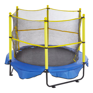 Kids Trampoline | 5ft with Safety Net, Basketball Hoop & Ocean Balls | Indoor/Outdoor Mini Bouncer