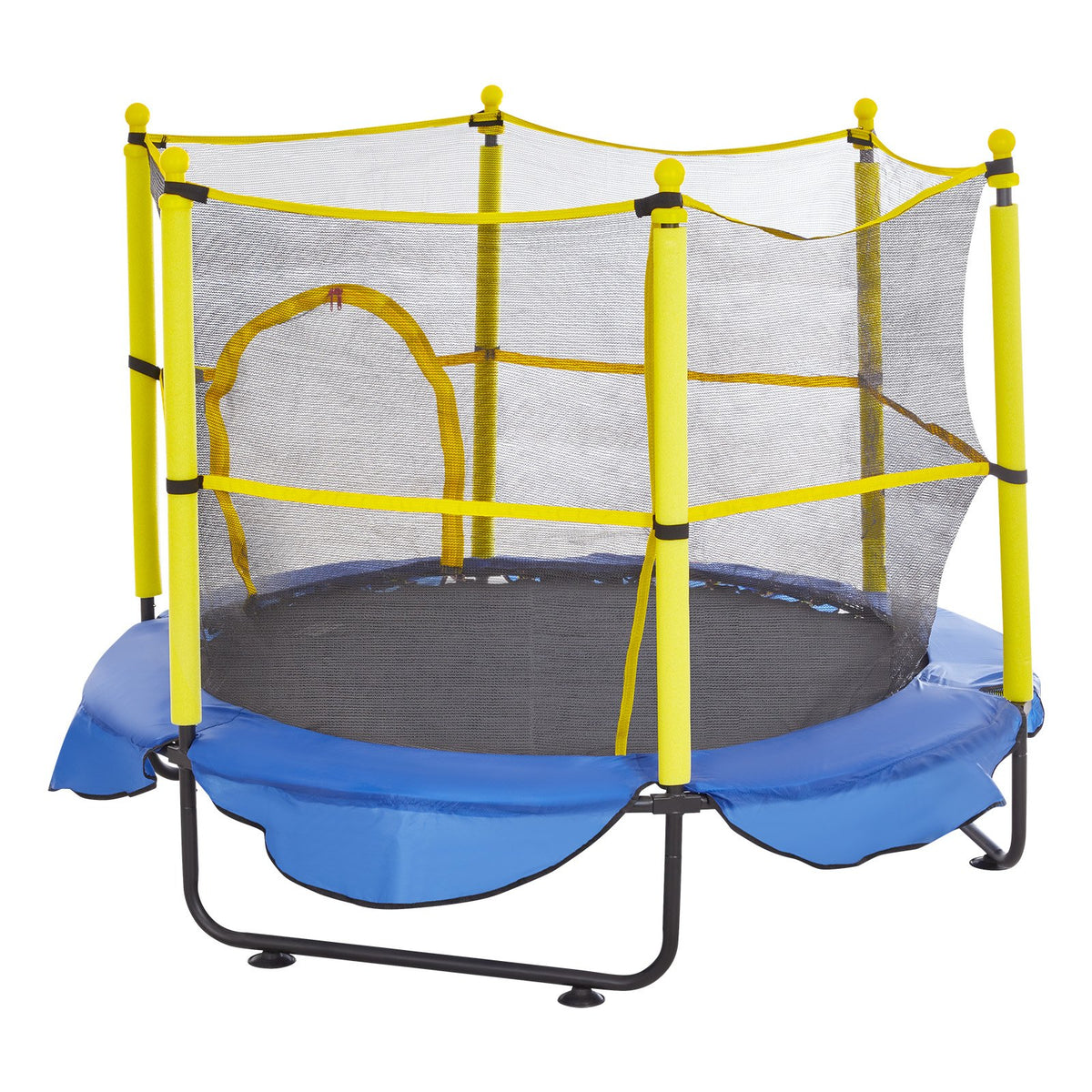 Kids Trampoline | 5ft with Safety Net, Basketball Hoop & Ocean Balls | Indoor/Outdoor Mini Bouncer
