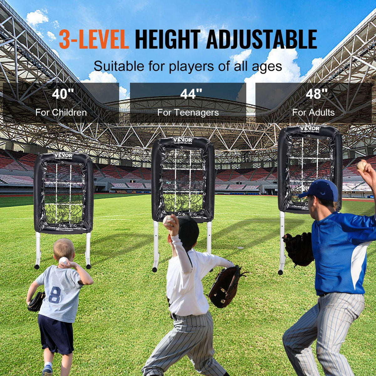 Baseball Softball Pitching Net 9 Hole | 21"x29" Training Net with Strike Zones