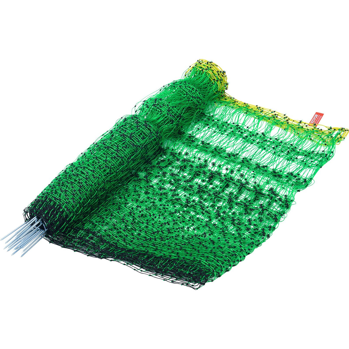 Electric Fence Netting 1.06x49.98m | PE Mesh with Double-Spiked Stakes & Posts | For Goats, Sheep, Dogs & Farm Use