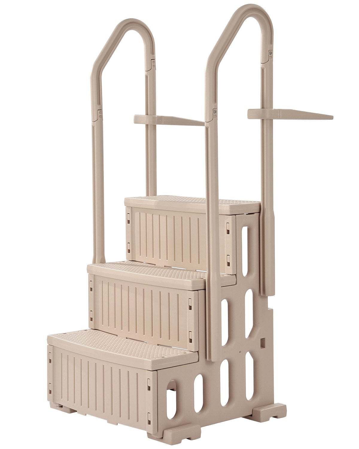 Pool Ladder | 3-Step Taupe Robust Design | Dual Handrails for 91–122cm Pools