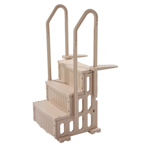 Pool Ladder | 3-Step Taupe Robust Design | Dual Handrails for 91–122cm Pools