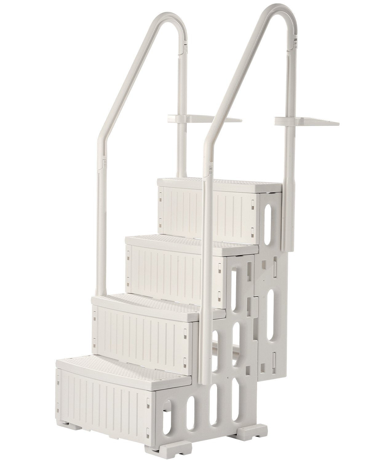Pool Ladder | 4-Step White Robust Design | Dual Handrails for 122–137cm Pools