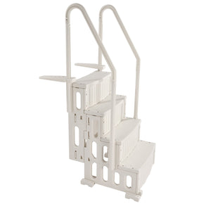 Pool Ladder | 4-Step White Robust Design | Dual Handrails for 122–137cm Pools