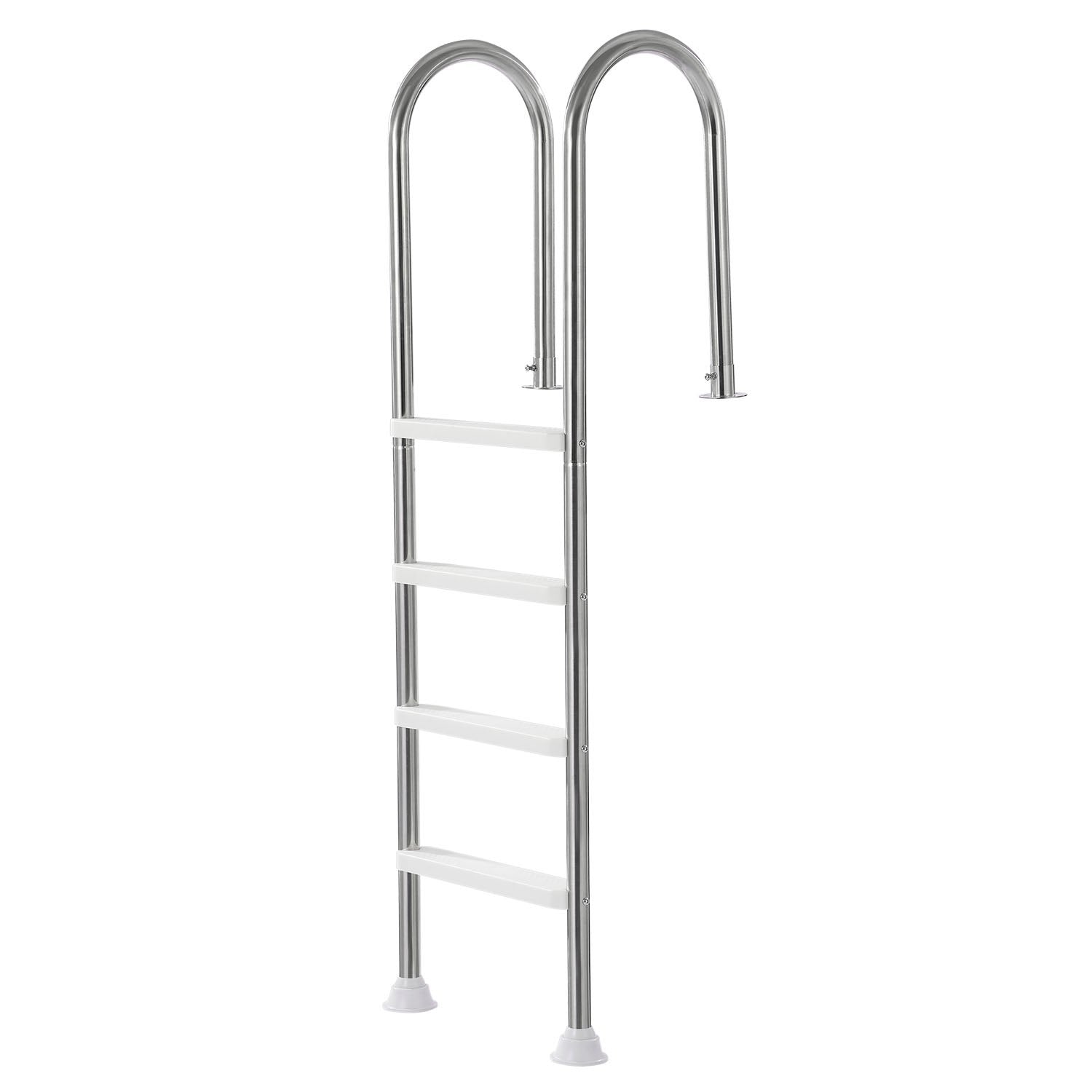 Pool Ladder | 4-Step Stainless Steel with Dual Handrails for Decked Pools