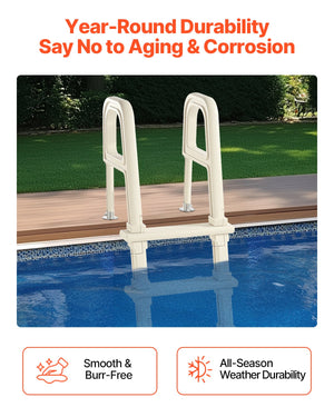 Pool Ladder | 5-Step Inclined with Dual Handrails for 122–137cm Pools