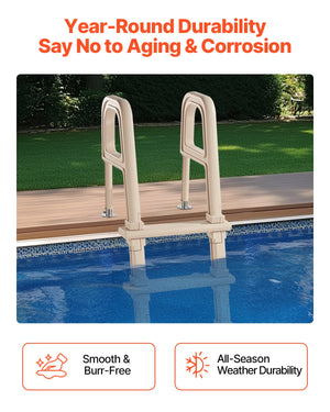 Pool Ladder | 5-Step Inclined with Dual Handrails for 122–137cm Pools