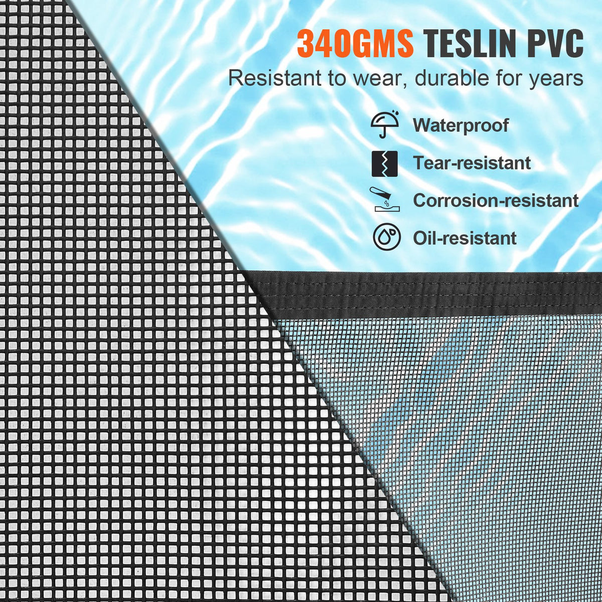 Pool Safety Fence 4'x12' | Removable Child & Pet Barrier with DIY Installation