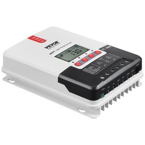 MPPT Solar Charge Controller | 20A Auto DC Input with LCD & Temp Sensor | AGM, Gel, Flooded & Lithium Battery Charger