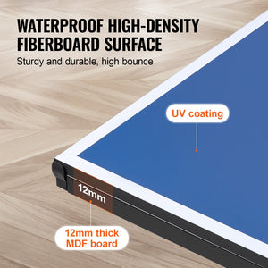 Ping Pong Table | Foldable Indoor Tennis Table with Clamp Net