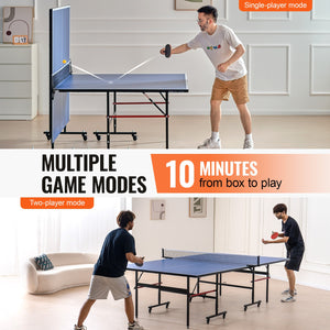 Ping Pong Table | Foldable Indoor Tennis Table with Clamp Net