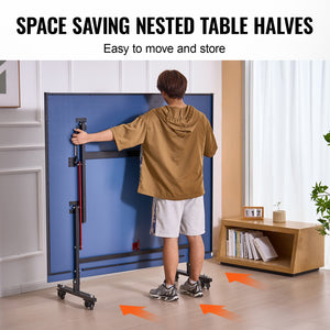 Ping Pong Table | Foldable Indoor Tennis Table with Clamp Net