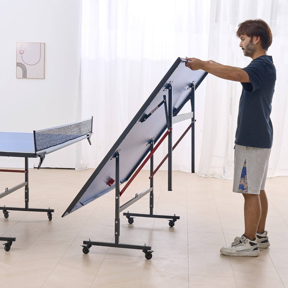 Ping Pong Table | Foldable Indoor Tennis Table with Clamp Net
