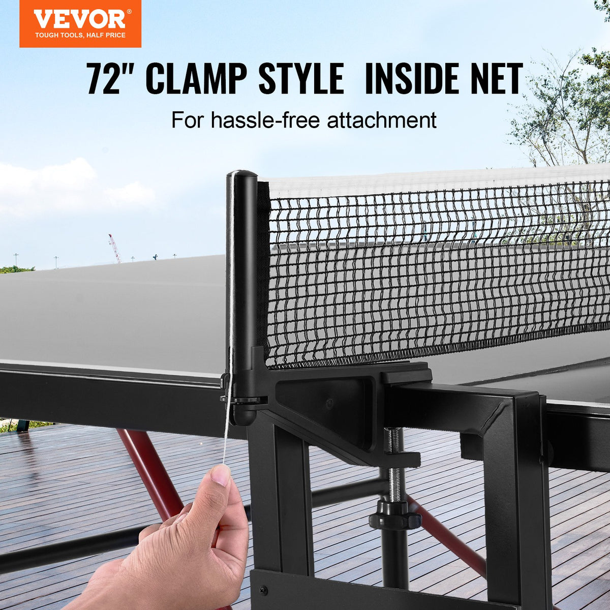 Ping Pong Table | Foldable Indoor/Outdoor Tennis Table with Net