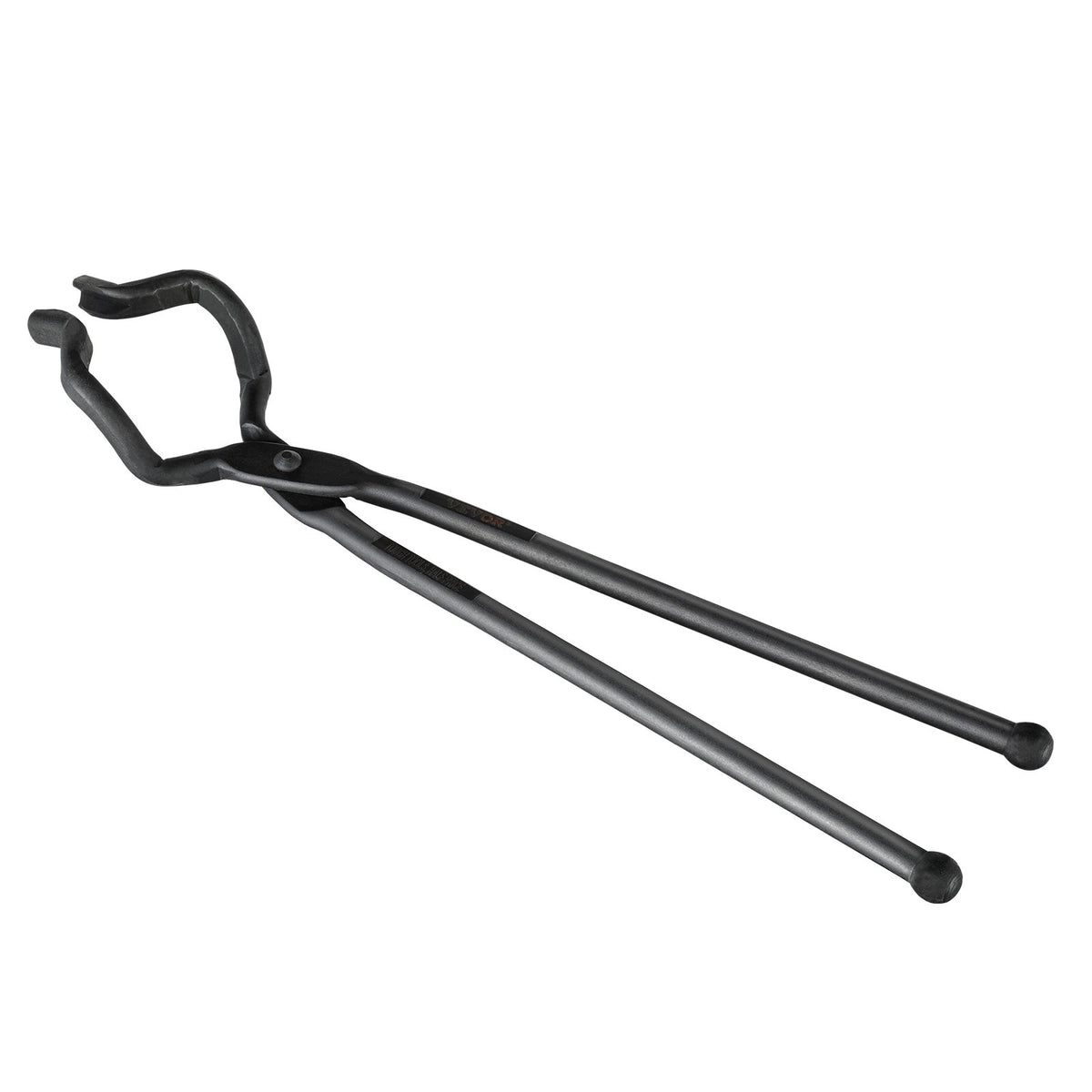 Blacksmith Tongs | 463mm Z V-Bit Carbon Steel Forge Tongs | For Knife Blades & Circular Forgings
