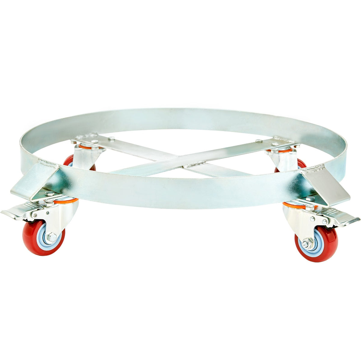 Drum Dolly 2 Pack 250L | Heavy Duty Steel Frame Barrel Carts with Swivel Casters | 454kg Capacity | For Drum Handling