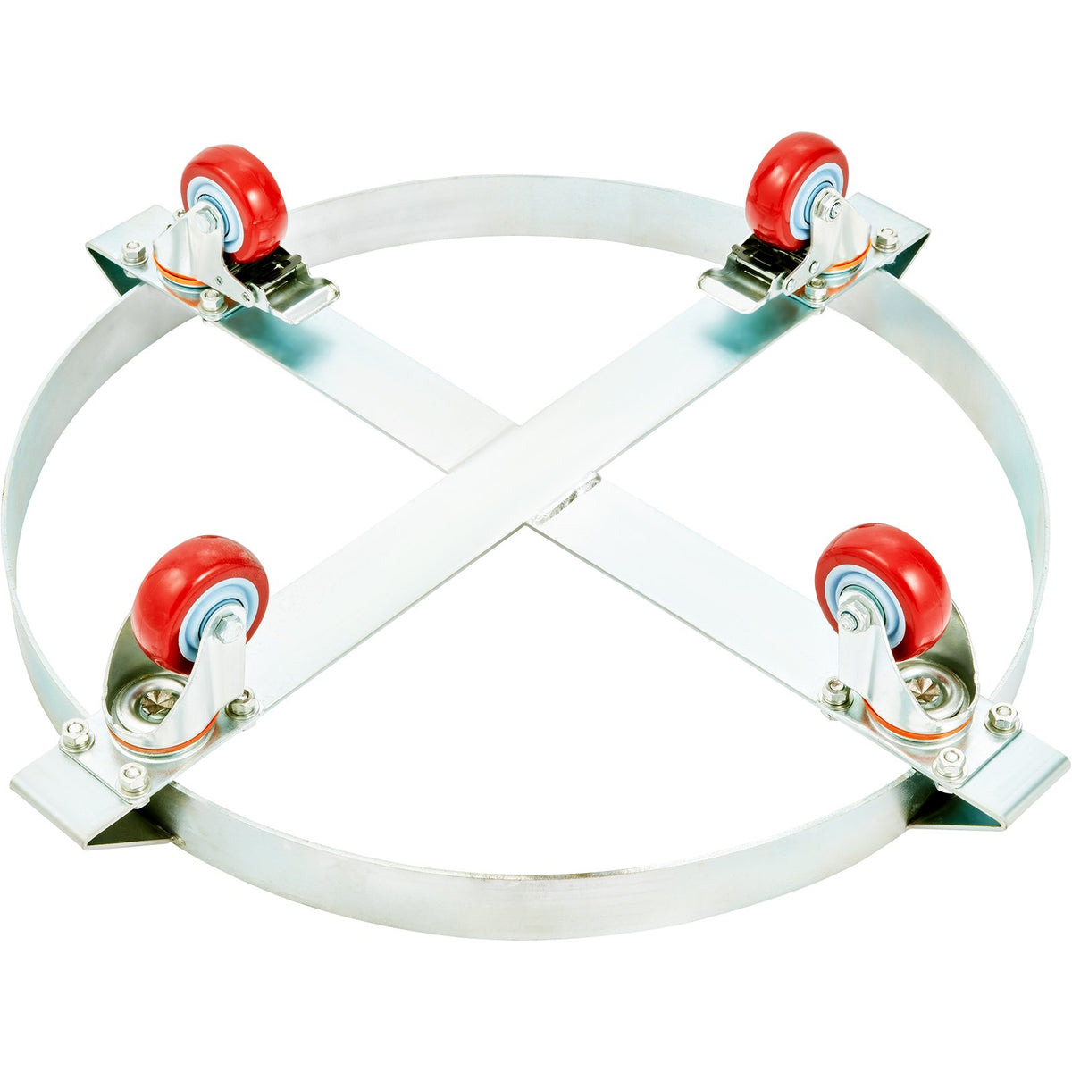 Drum Dolly 2 Pack 250L | Heavy Duty Steel Frame Barrel Carts with Swivel Casters | 454kg Capacity | For Drum Handling