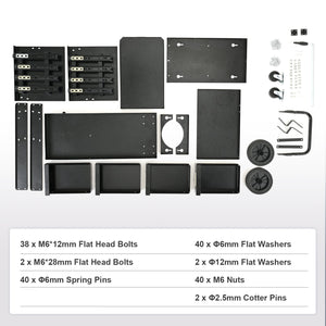 Welding Cart 2-Tier | 4 Drawer MIG Welder Cart | 265lbs Capacity | Swivel Wheels & Tank Storage with Chains