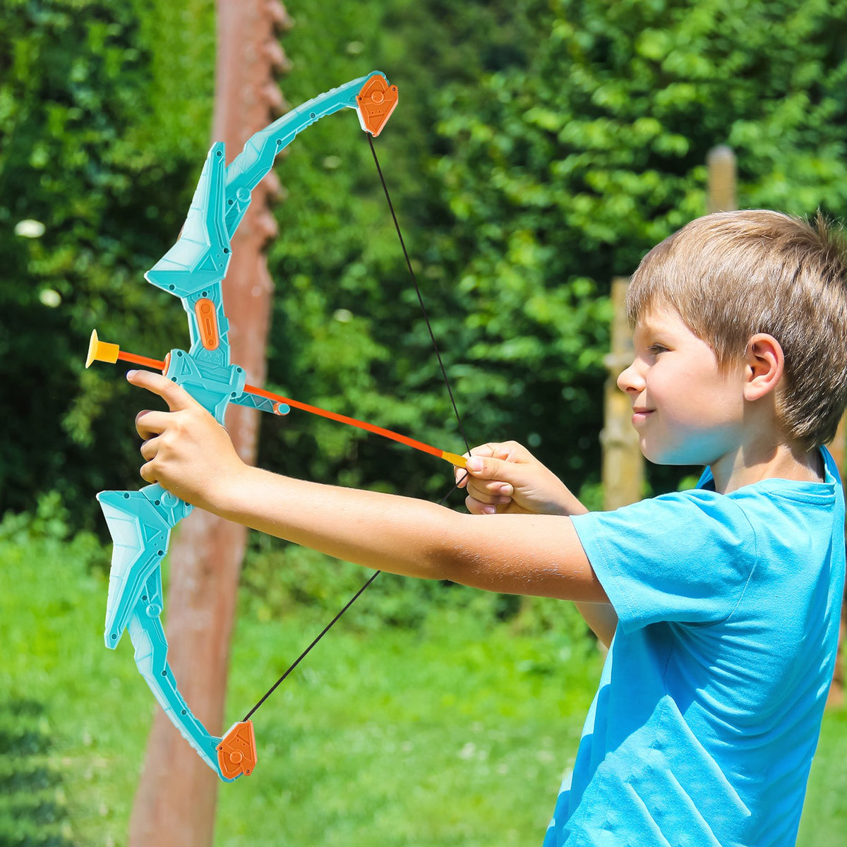 Kids Archery Set | LED Bow with 10 Arrows | Outdoor Play Kit