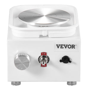 Mini Pottery Wheel | 0–320RPM Electric Ceramic Machine | White