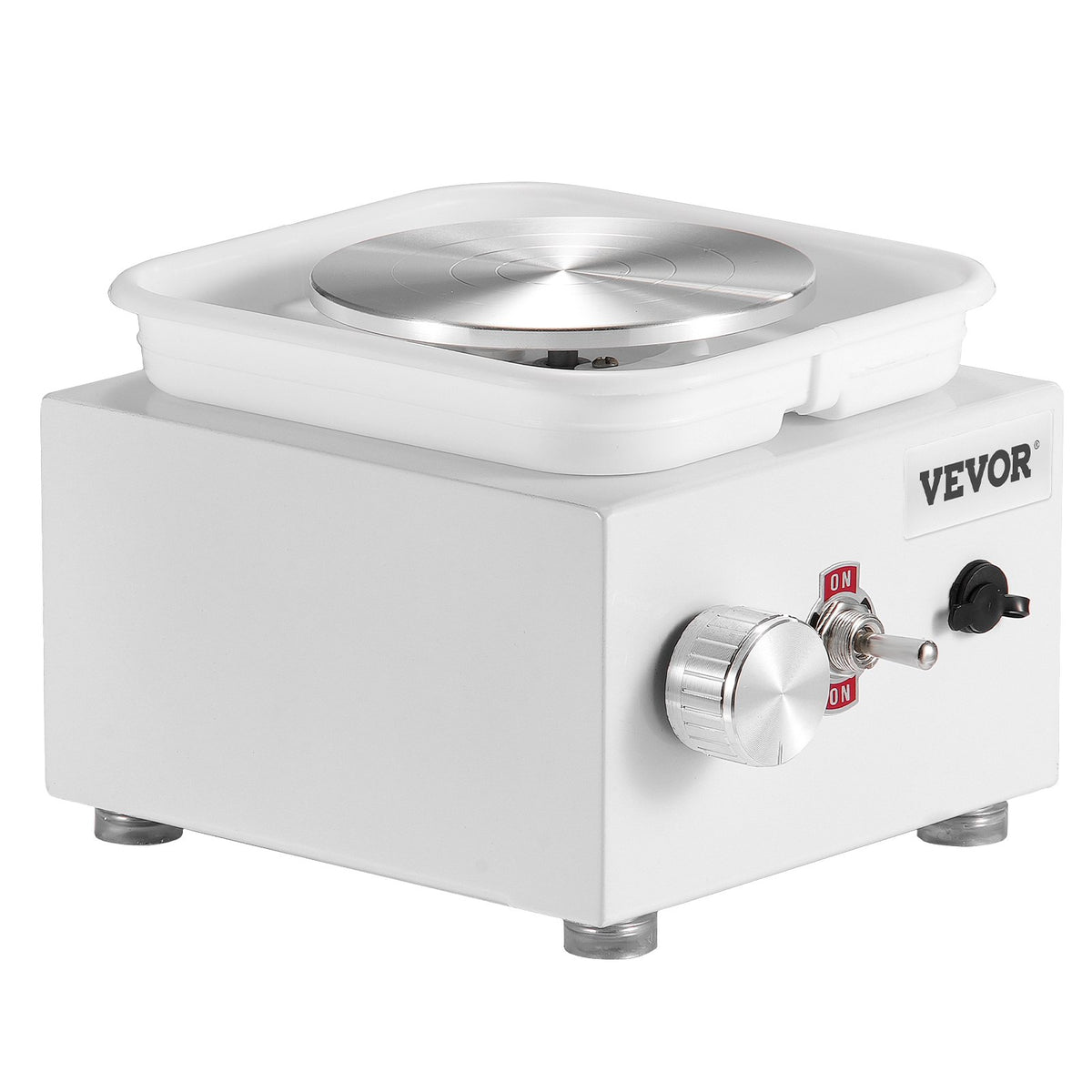 Mini Pottery Wheel | 0–320RPM Electric Ceramic Machine | White