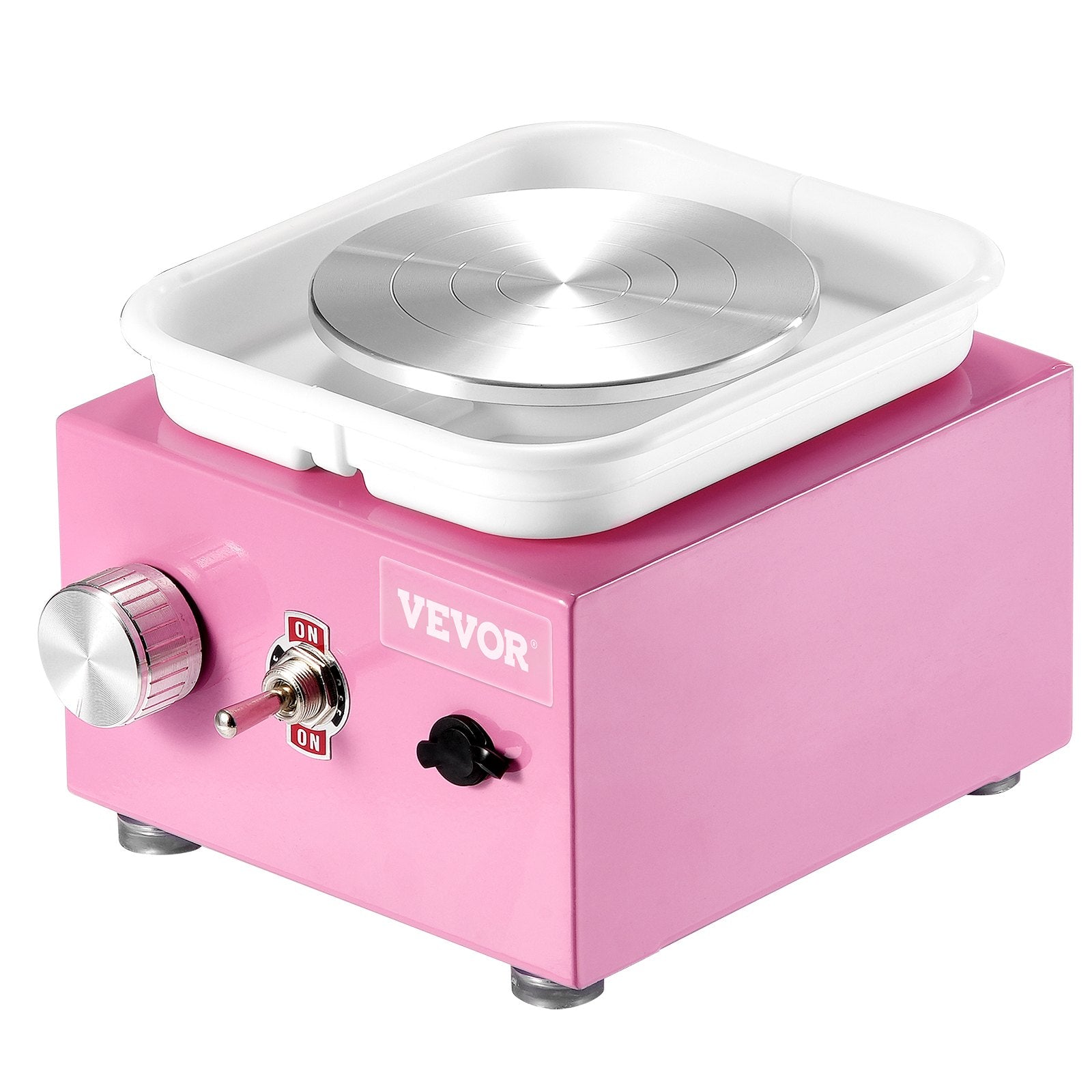 Mini Pottery Wheel | Electric Ceramic Wheel Machine | 0–320RPM | Pink