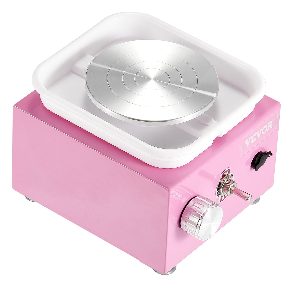 Mini Pottery Wheel | Electric Ceramic Wheel Machine | 0–320RPM | Pink