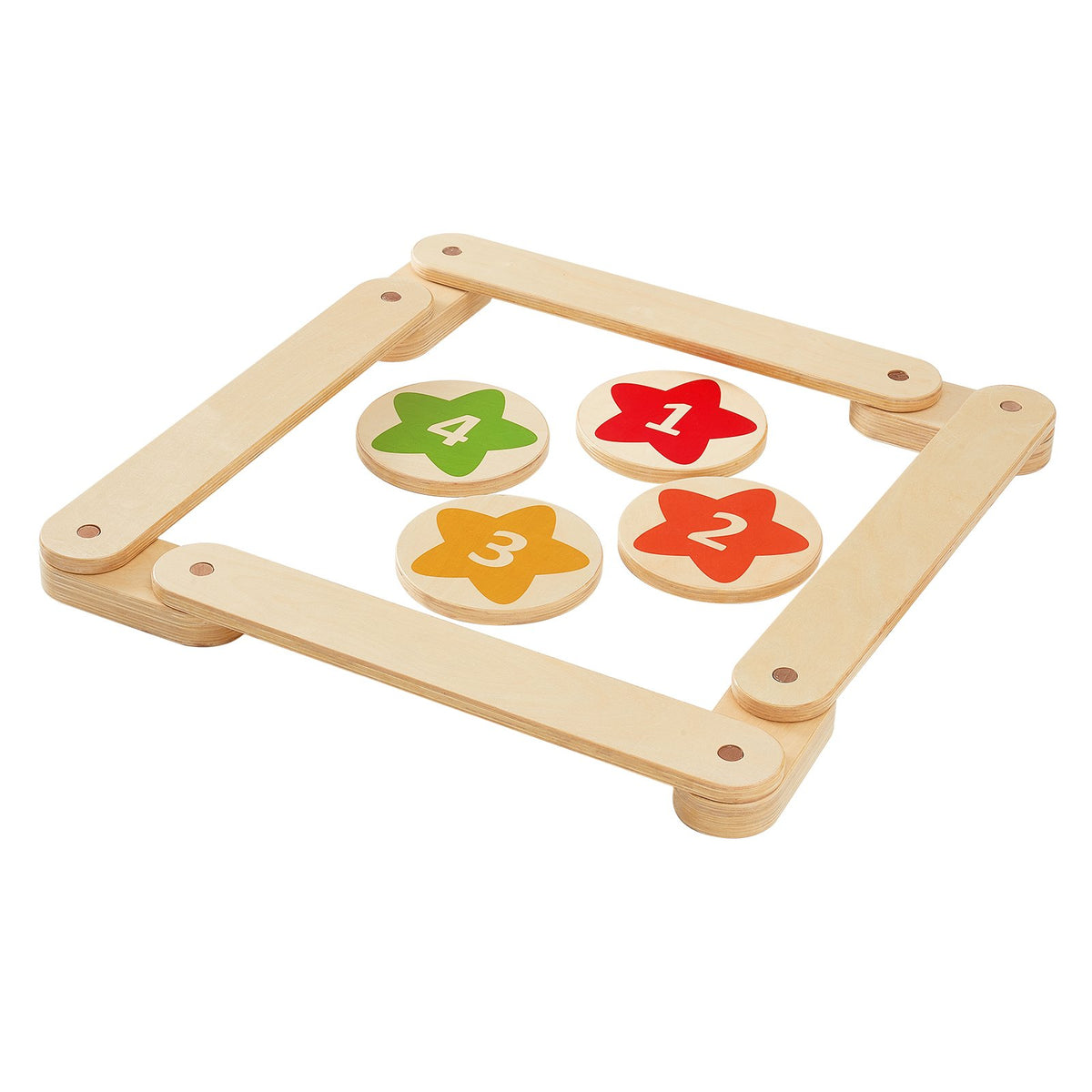 Kids Balance Beam Set | 6-Piece Stepping Stones & Gymnastics Board