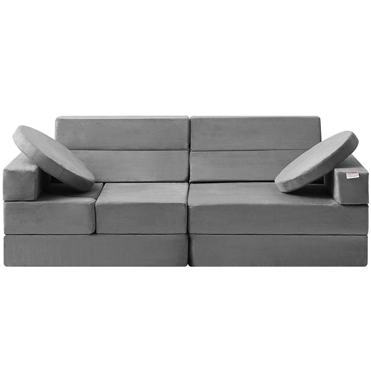 Modular Kids Play Couch | 15-Piece High-Density Foam Sofa Set | Creative Sleeping & Play Furniture