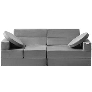 Modular Kids Play Couch | 15-Piece High-Density Foam Sofa Set | Creative Sleeping & Play Furniture