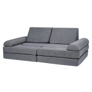 Modular Kids Play Couch | 10-Piece Grey Toddler Sofa Set