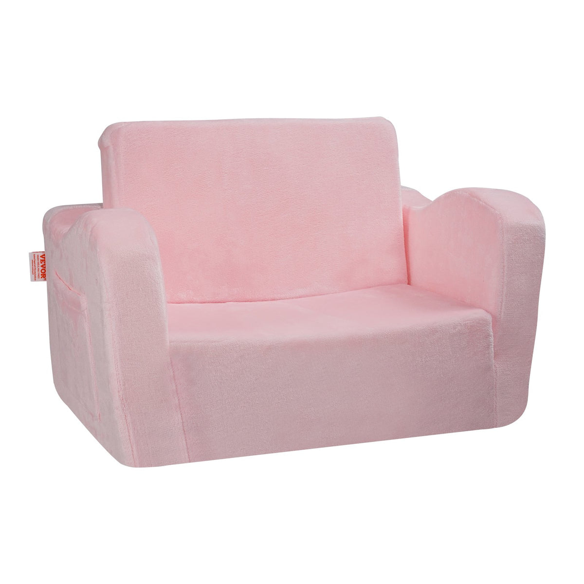 Baby Chair Sofa | Foldable 2-in-1 Lounger | Comfy Pink Design