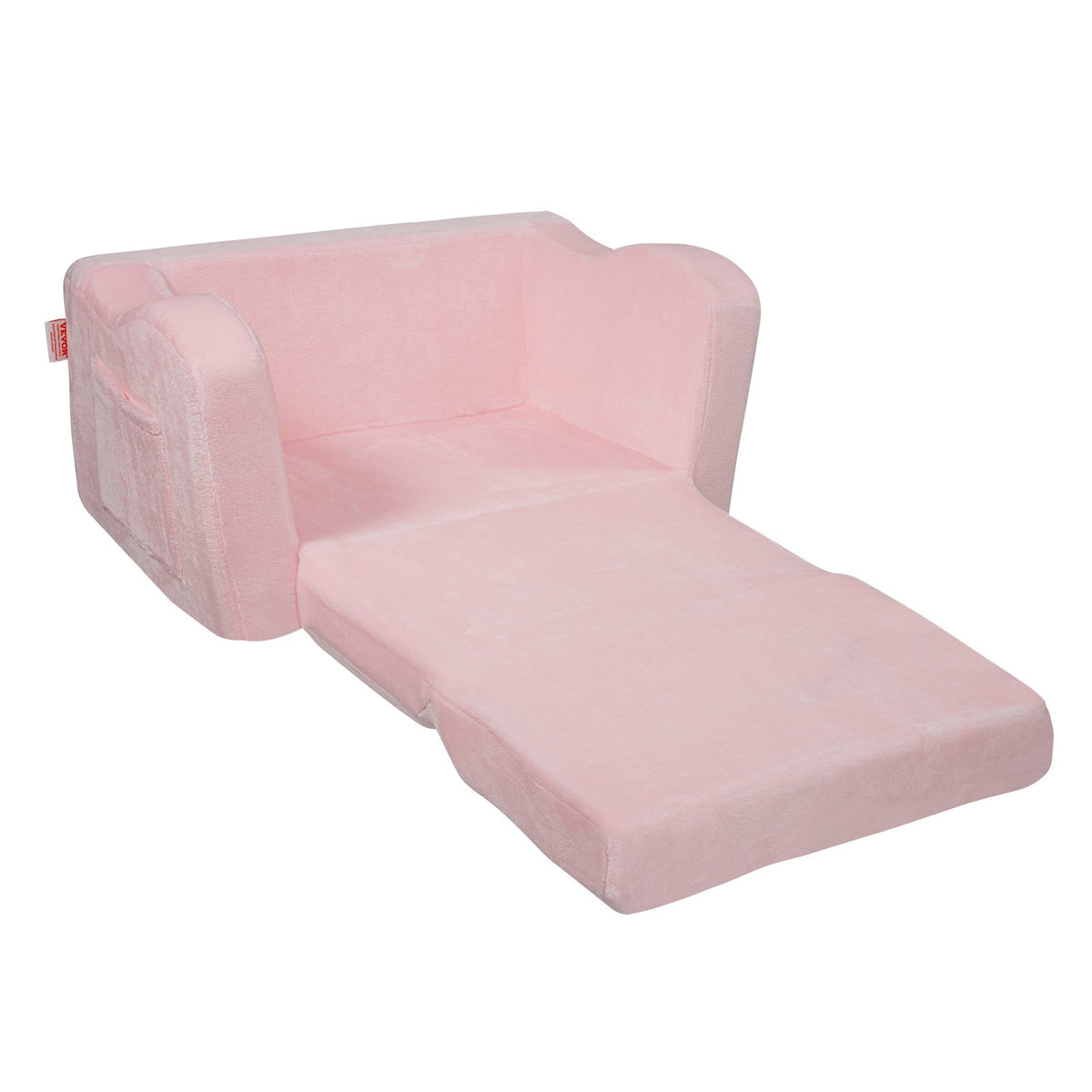Baby Chair Sofa | Foldable 2-in-1 Lounger | Comfy Pink Design