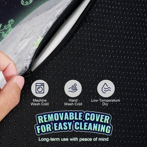 Toddler Plush Chair | Glow-in-the-Dark Baby Seat | Grey Playroom Furniture