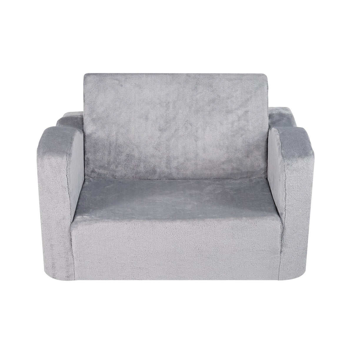 Baby Lounger Sofa | 2-in-1 Foldable Couch & Chair | Grey