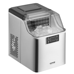 Countertop Ice Maker | 45lbs/24H Portable Self-Cleaning Machine with Scoop & Basket