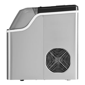 Countertop Ice Maker | 45lbs/24H Portable Self-Cleaning Machine with Scoop & Basket
