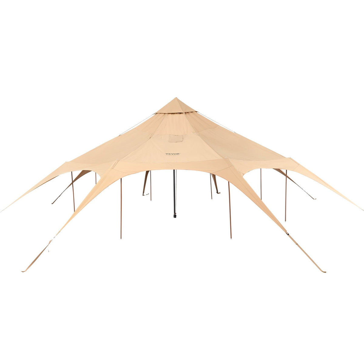 Bell Tent | 5m (16.4ft) Canvas 4-Season Camping Tent with Stove Jack